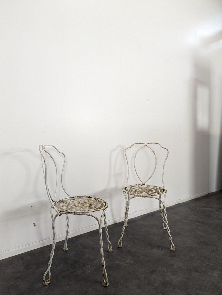 Set Of 19th Century Vachon Edition Garden Chairs photo furniture
