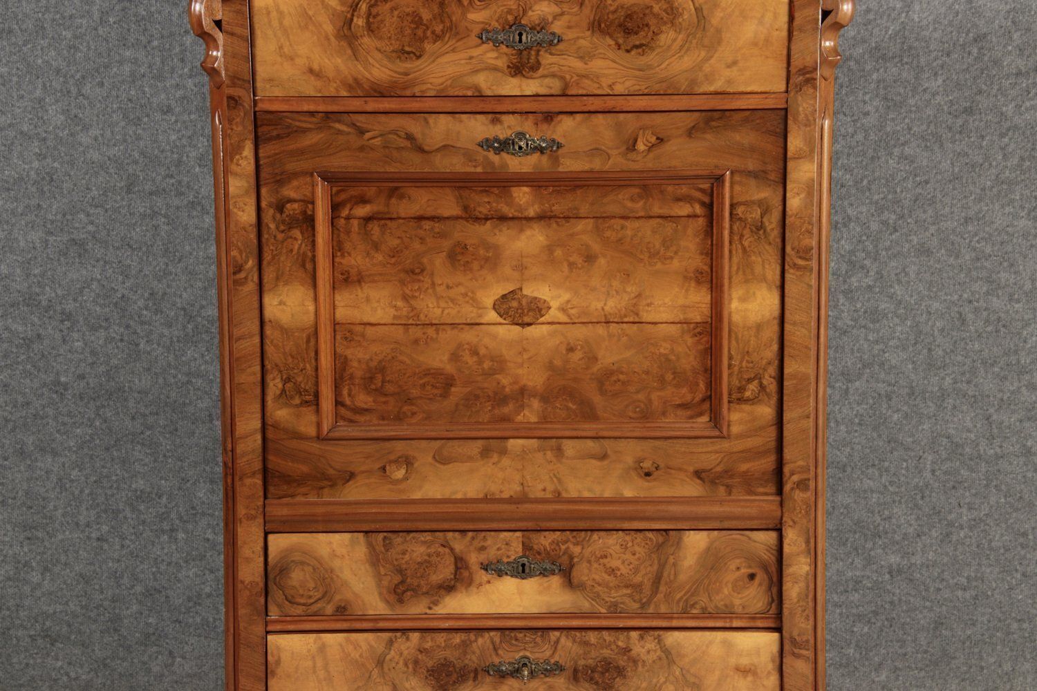 photo vintage Antique Louis Phillipe Secretary In Walnut, 1860