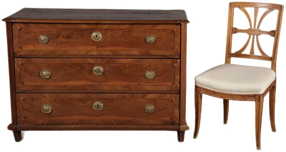 Antique Louis XVI Commode In Walnut, 1780 photo for sale