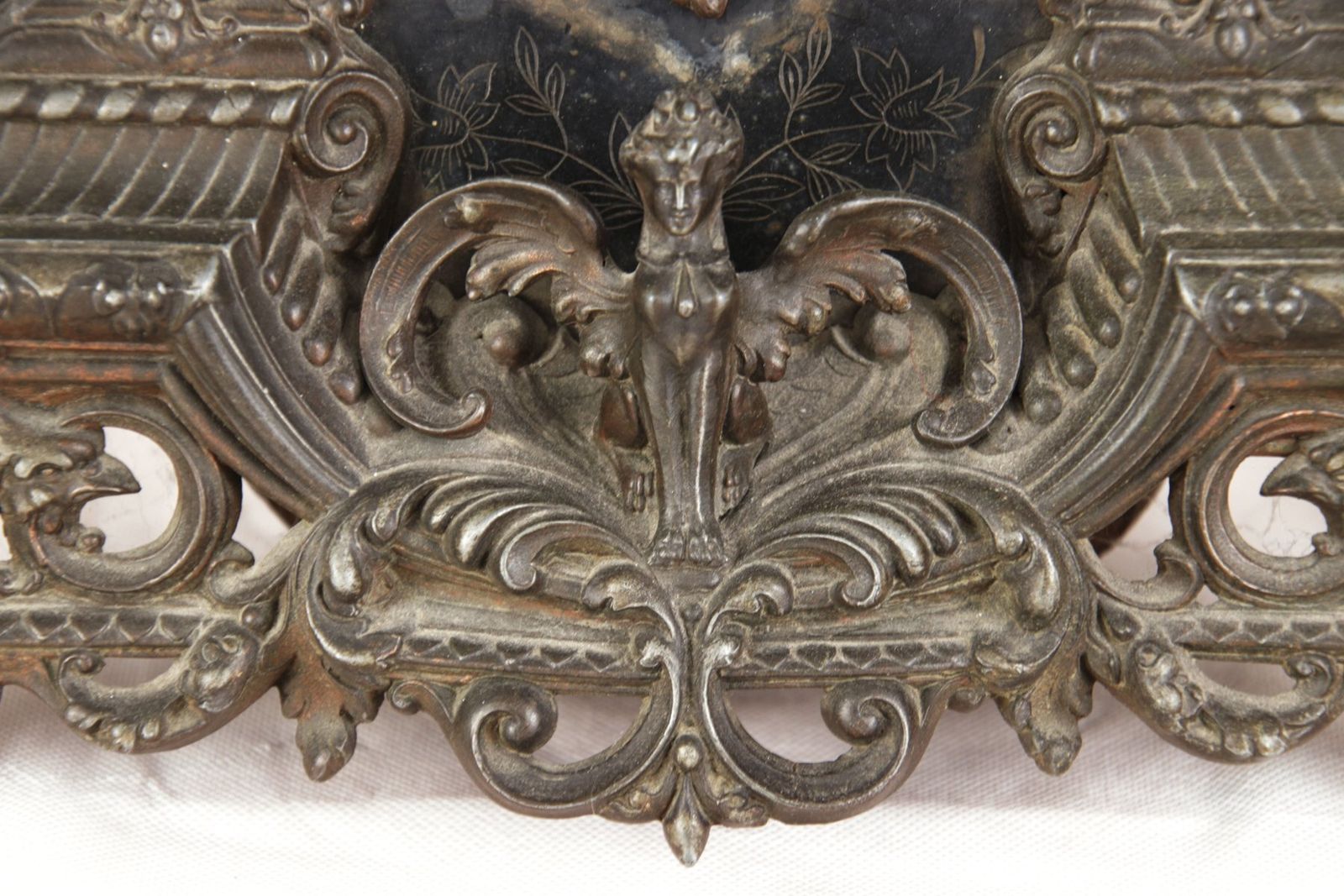 French Fireplace Clock In Bronze With Brass Movement By S. Marti & Cie, 1870s, Set Of 3 photo buy