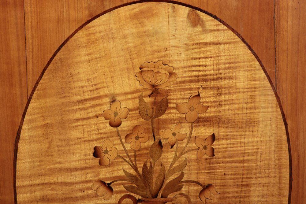 photo for sale Small Antique Corner Cabinets In Cherry, 1800s, Set Of 2