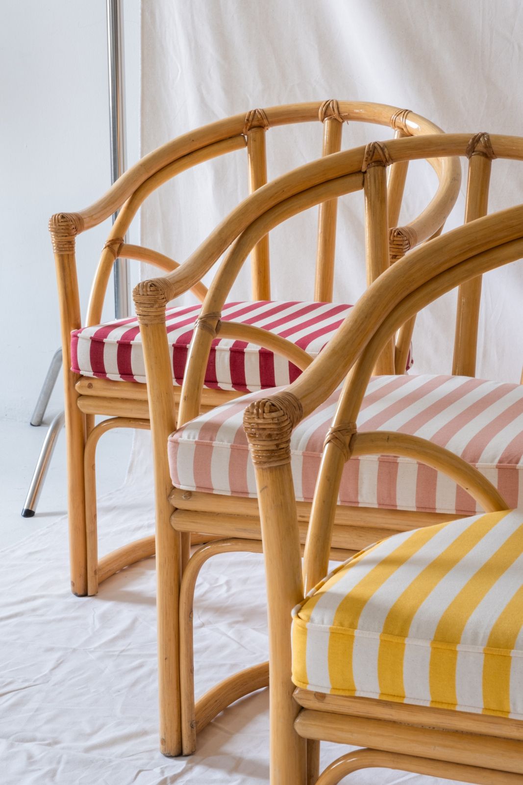 Set Of 2 Original Angraves Cane Dining Chairs (Mustard Or Green Available) photo 800.0