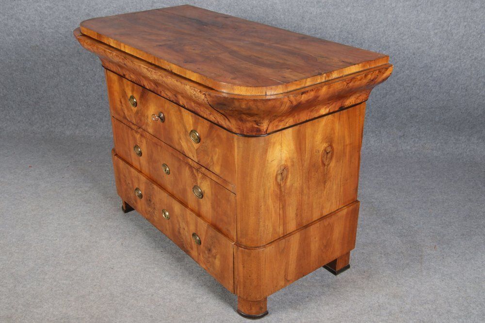 Ancient Biedermeier Walnut Chest Of Drawers, 1850s photo buy