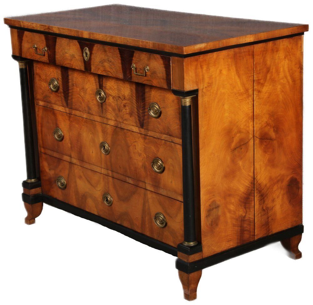 Antique Empire Chest Of Drawers In Walnut, 1830 photo furniture