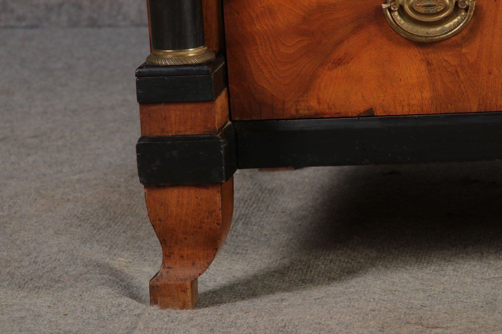 photo for sale Antique Empire Chest Of Drawers In Walnut, 1830