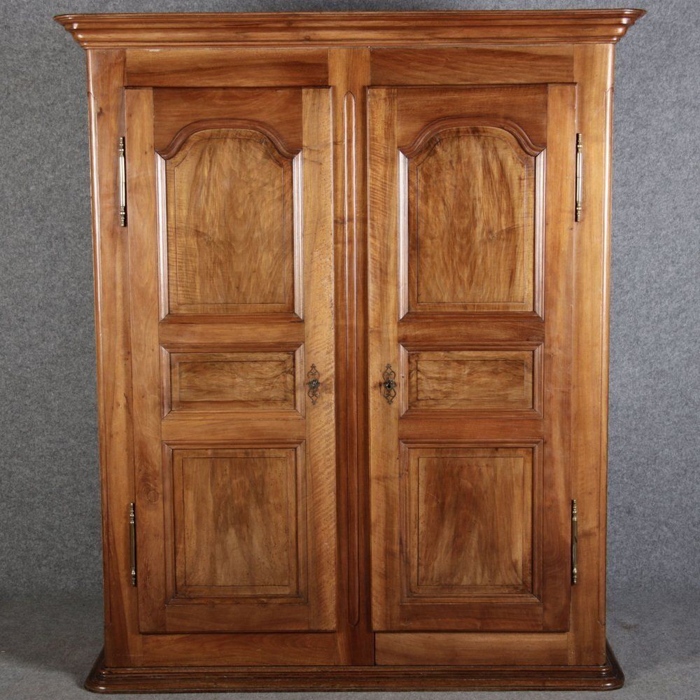 Baroque Wardrobe In Walnut, Freiburg, Switzerland, 1800s photo Furniture