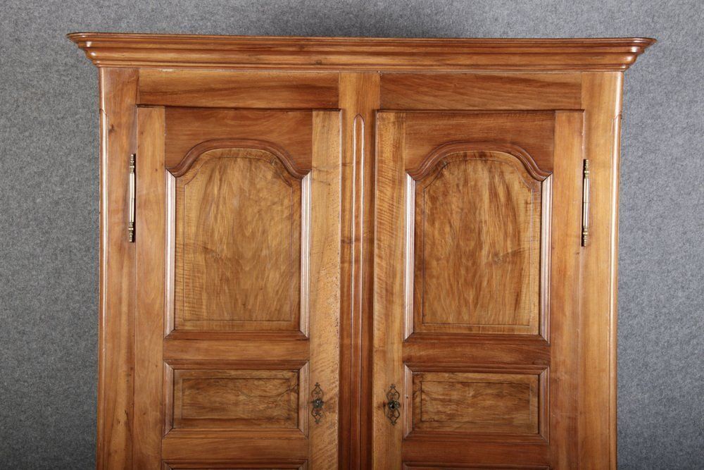 1863.0 Baroque Wardrobe In Walnut, Freiburg, Switzerland, 1800s photo