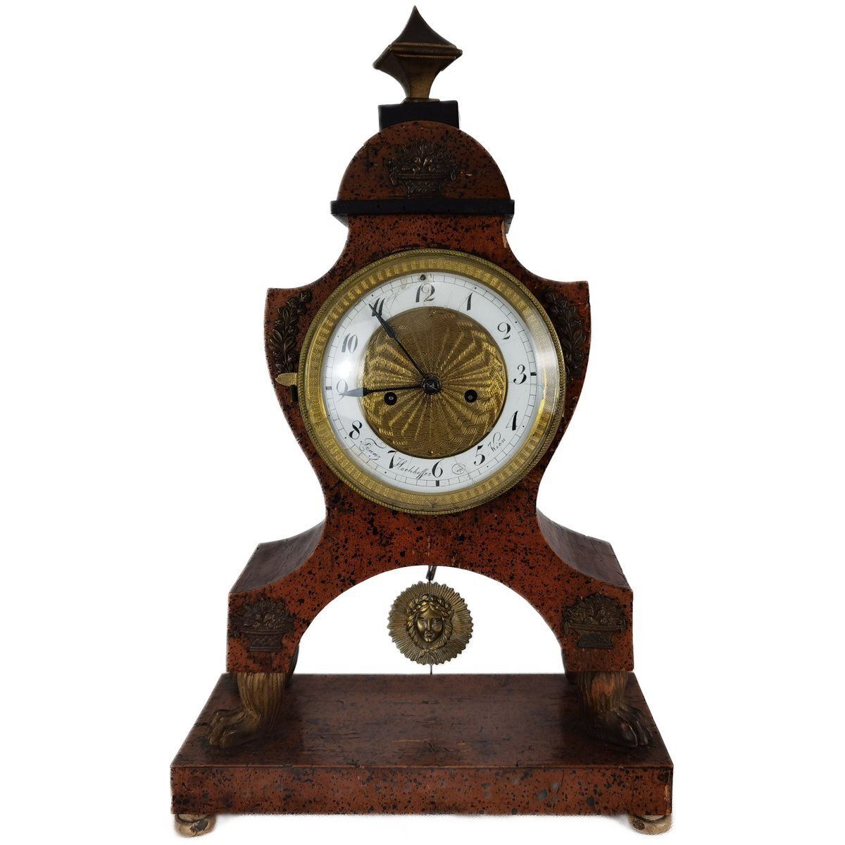 Biedermeier Clock By Franz Hochhoffer, Vienna, Austria, 1820s
