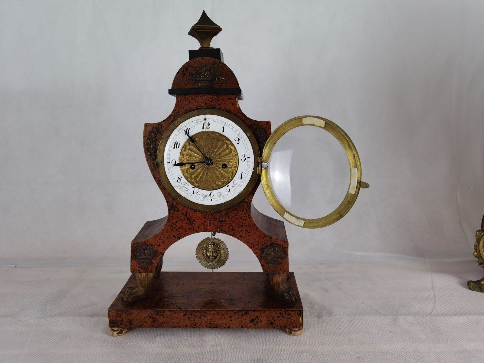 photo vinterior Biedermeier Clock By Franz Hochhoffer, Vienna, Austria, 1820s