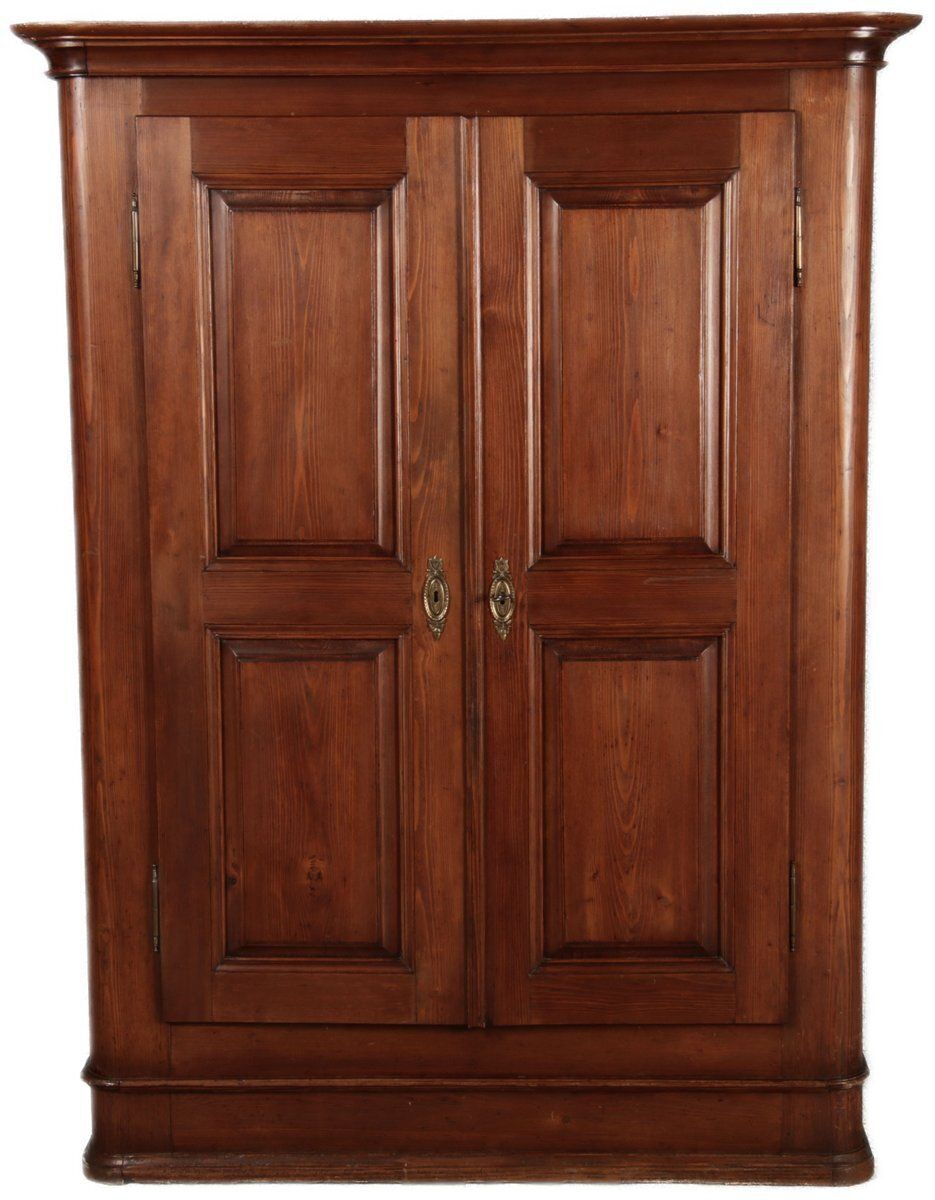 19th Century Biedermeier Stained Walnut Softwood Cabinet, 1840s
