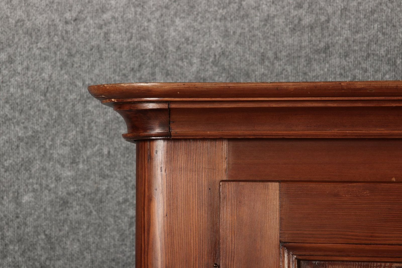 974.0 19th Century Biedermeier Stained Walnut Softwood Cabinet, 1840s photo