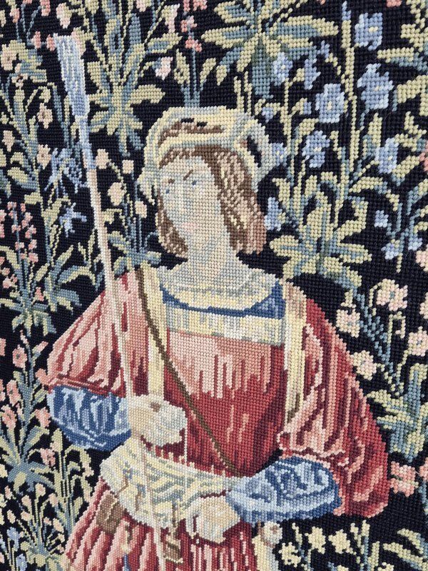 17th Century The Pastoral And The Spinning Wheel Tapestry Exhibited At The Louvre photo 540.0