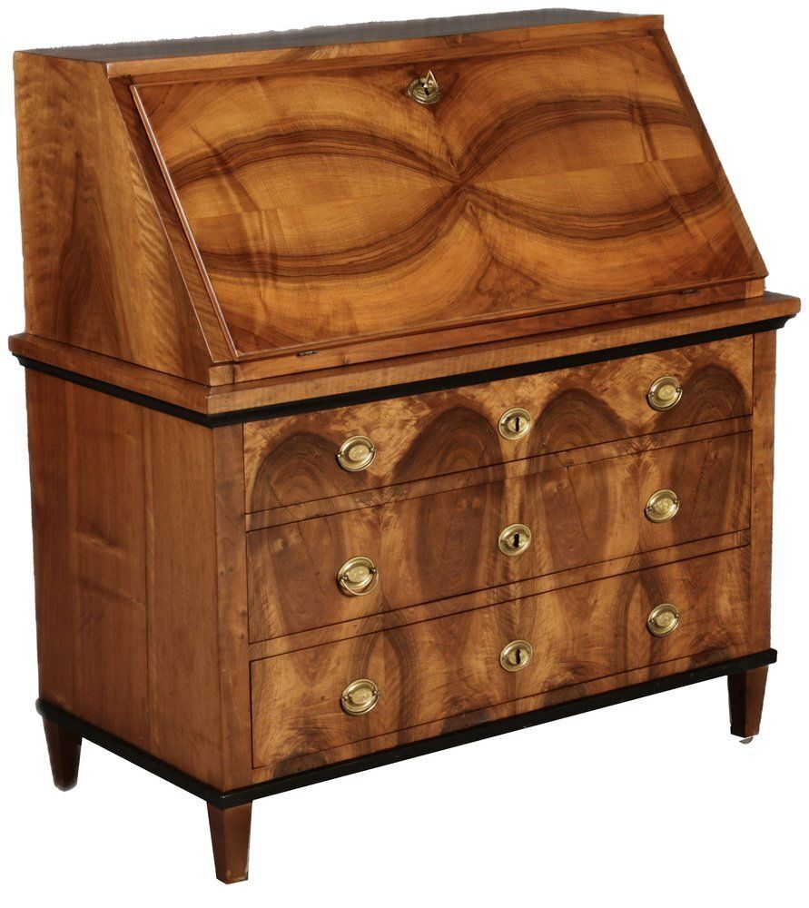 Biedermeier Secretary In Walnut, 1820s photo furniture