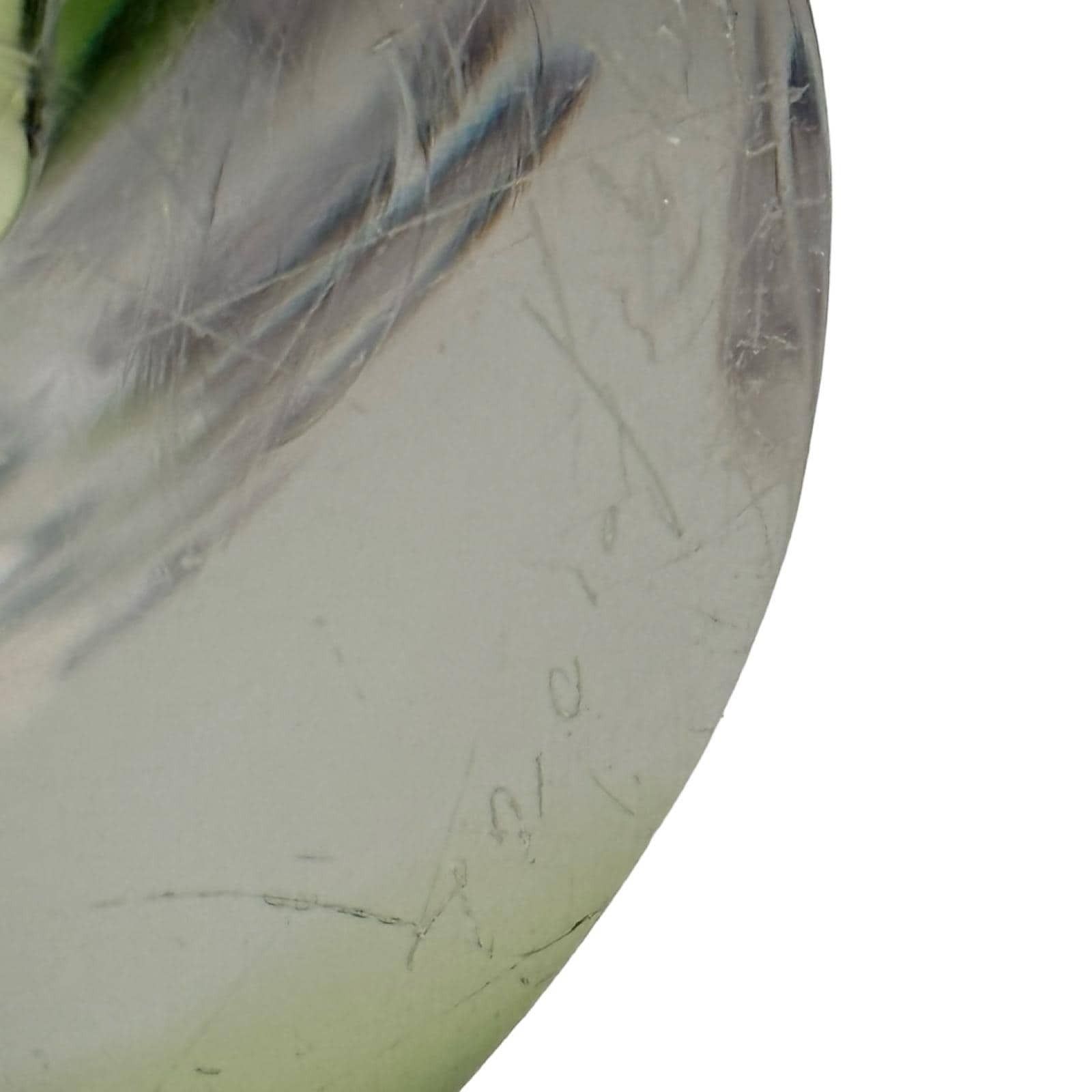 Paul Kedelv For Flygsfors Glass Art Sculpture Solid Glass, Signed Sweden, Ca. 1950 Vase Model 'Coquille' photo Art