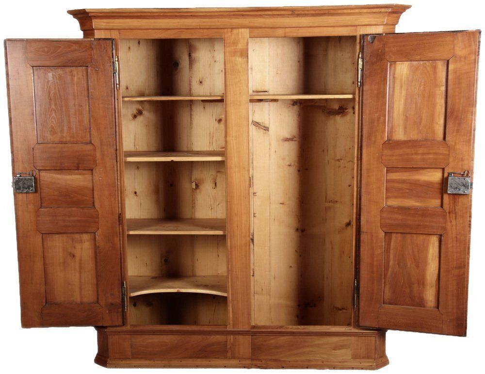 Antique Biedermeier Cabinet In Cherry, 1800s photo Furniture
