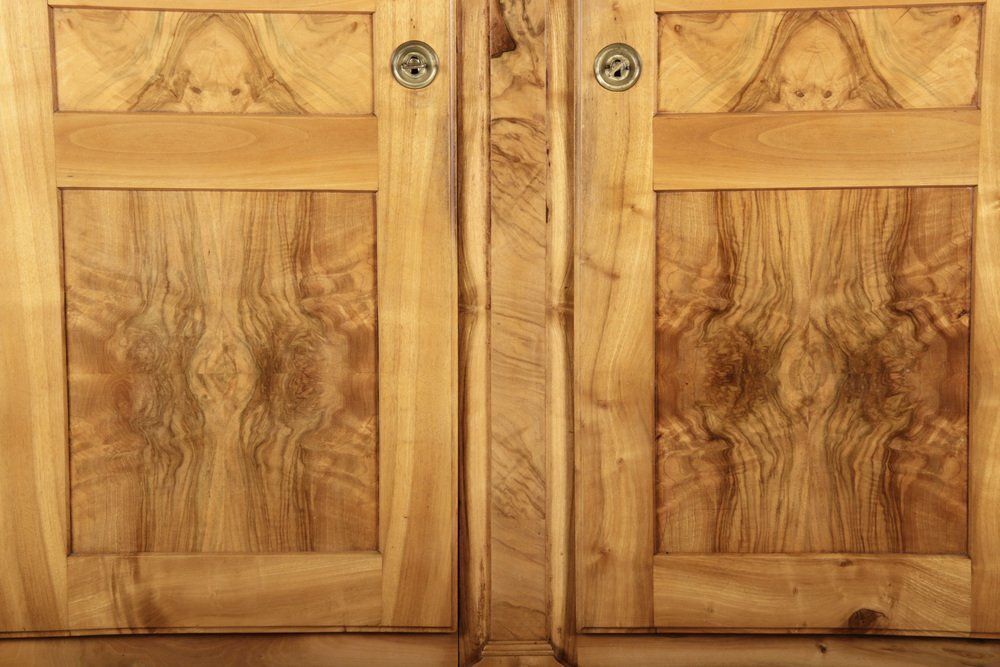 photo for sale Antique Louis XVI Biedermeier Walnut Cabinet, 1800s