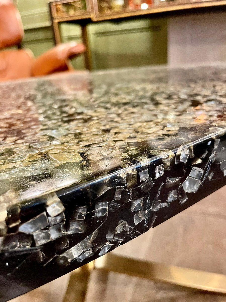 Resin Living Room Table By Pierre Giraudon, 1970s photo for sale