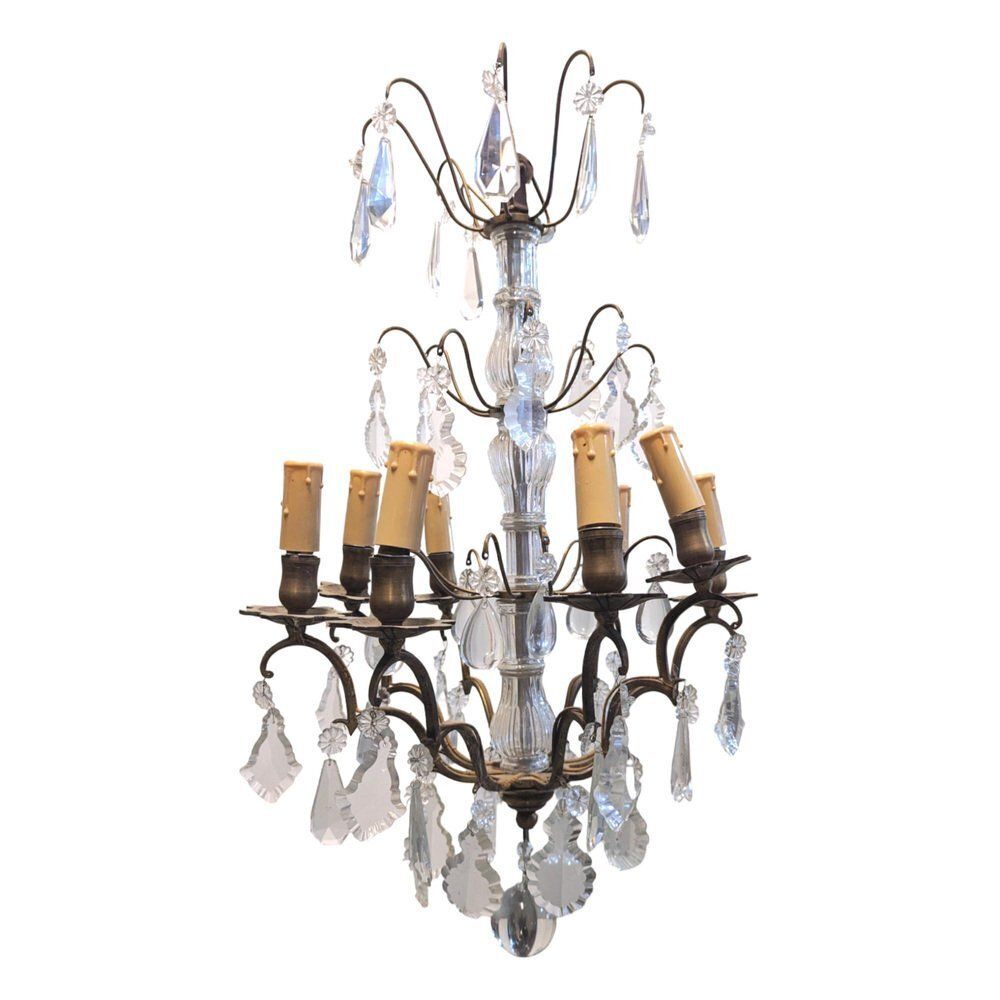 Louis XV Style Pampilles Cage Chandelier