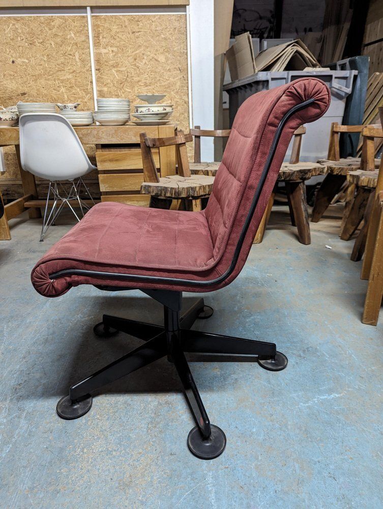 Velvet Desk Swivel Chair By Richard Sapper For Knoll photo for sale