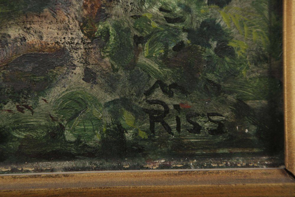 photo furniture Thomas Riss, Forest Devotion, 1910, Oil Painting, Framed
