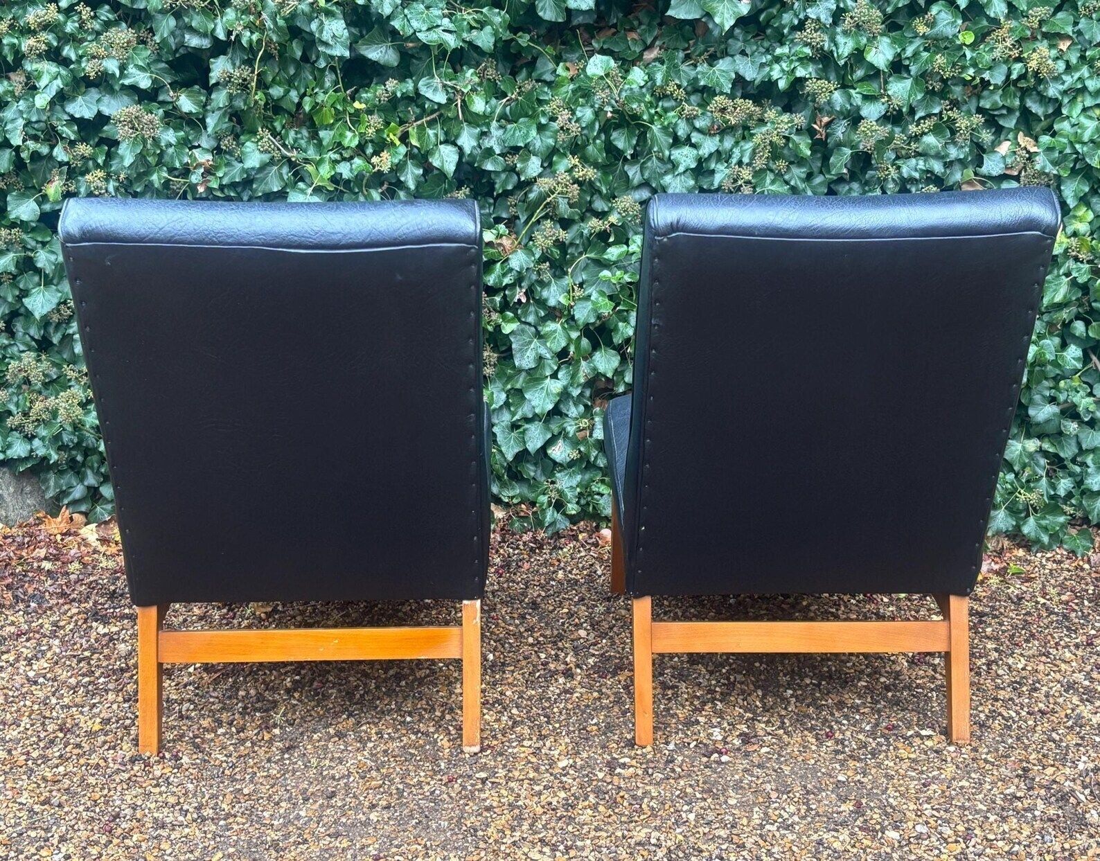 Mid Century Low Slung Lounge Slipper Chairs photo buy