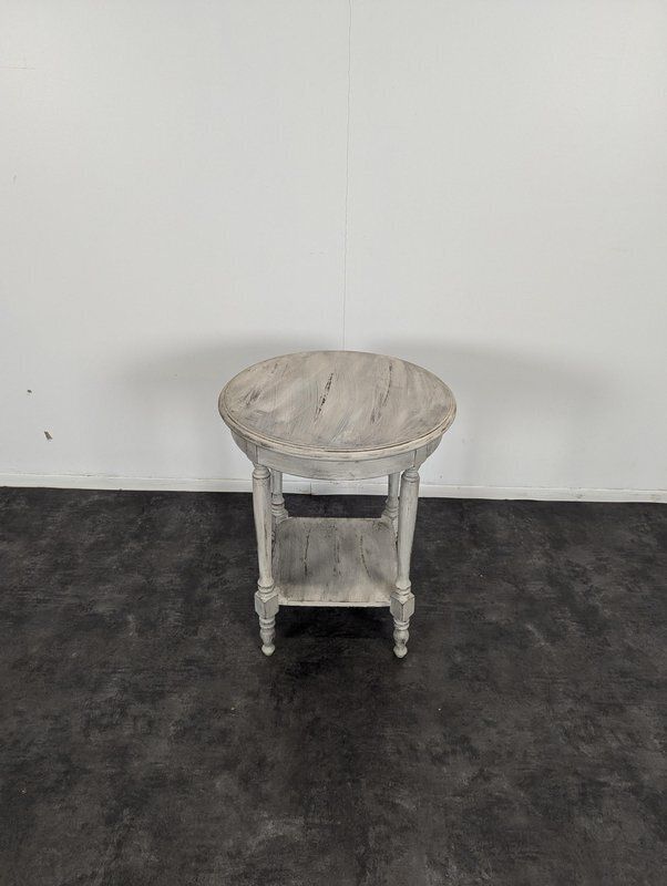 Patinated Pedestal Table photo furniture