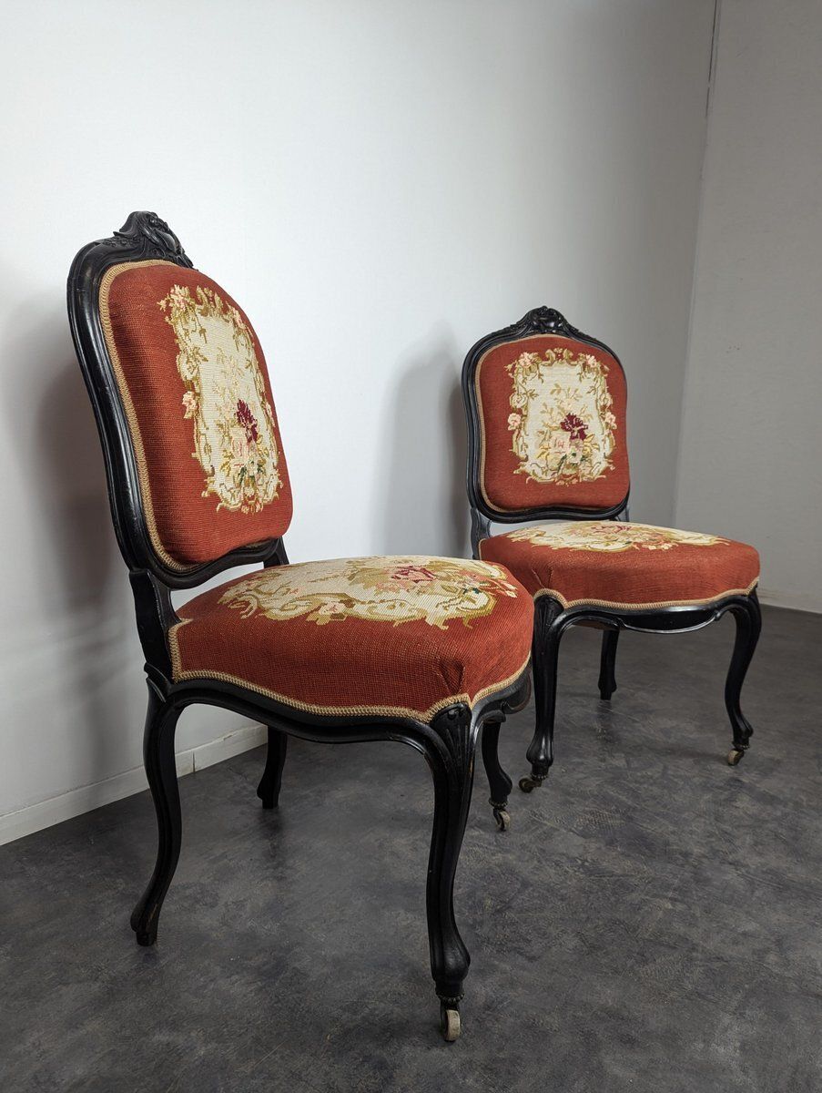 Napoleon III Noici Wooden Living Room, Set Of 3 photo Furniture