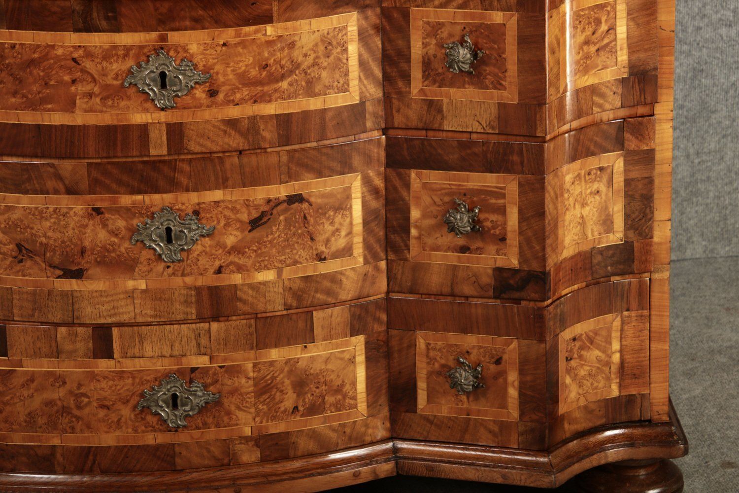 photo furniture 18th Century Baroque Secretary Walnut Veneer Vienna Austria, 1710s