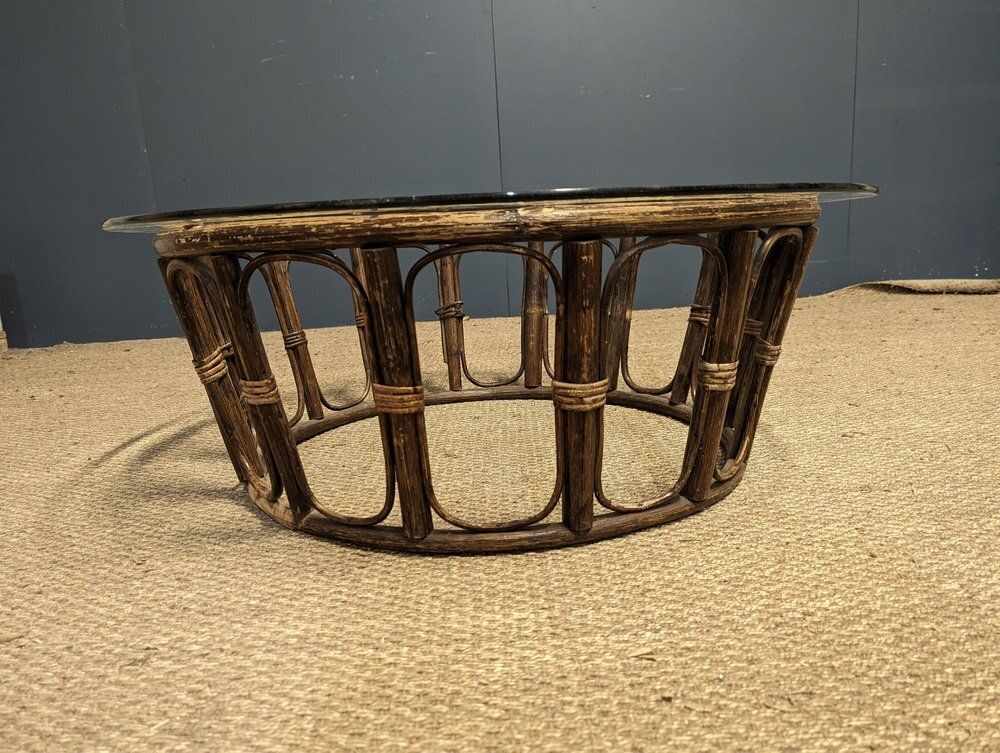 Rattan Lounge Chairs With Table, Set Of 3 photo buy
