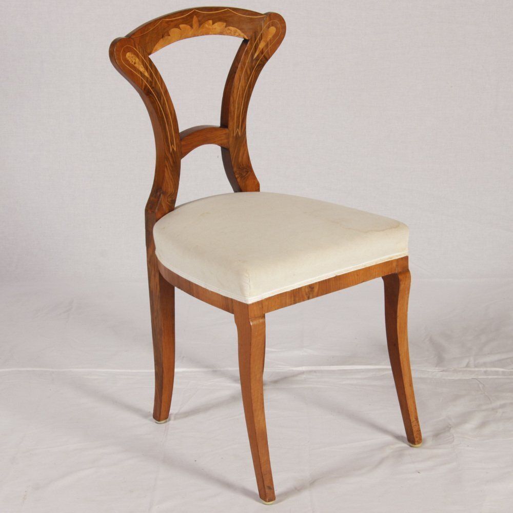 photo vintage Antique Biedermeier Chairs, Vienna, Austria, 1820s 1830s, Set Of 6