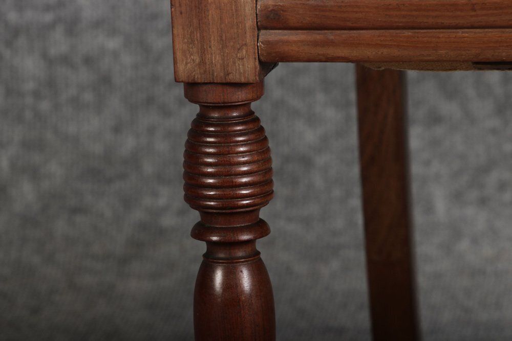 Antique English Regency Biedermeier Armchair In Mahogany, 1840 photo vinterior