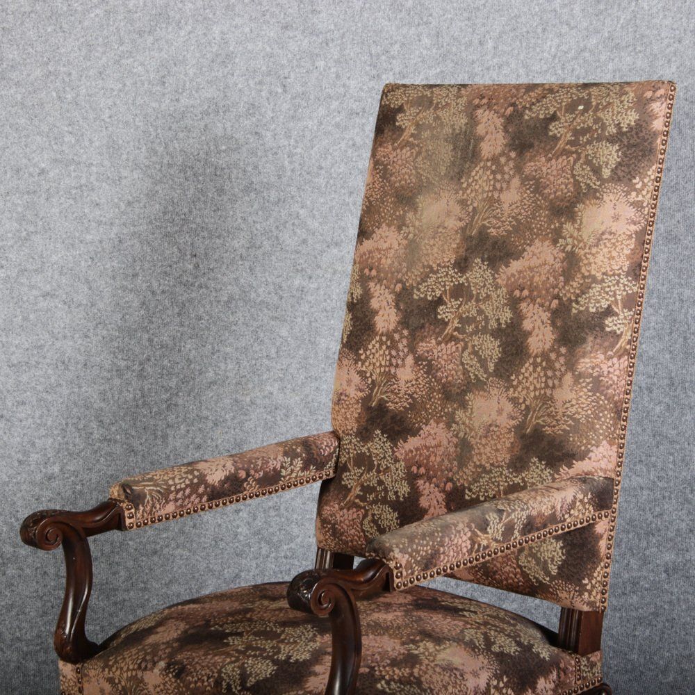 863.0 Antique Baroque Chair With Carving, 1880 photo