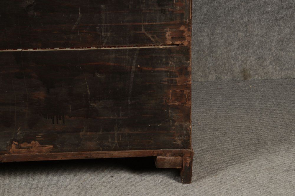 Baroque Narrow Secretary In Walnut Veneer, 18th Century photo 5862.0