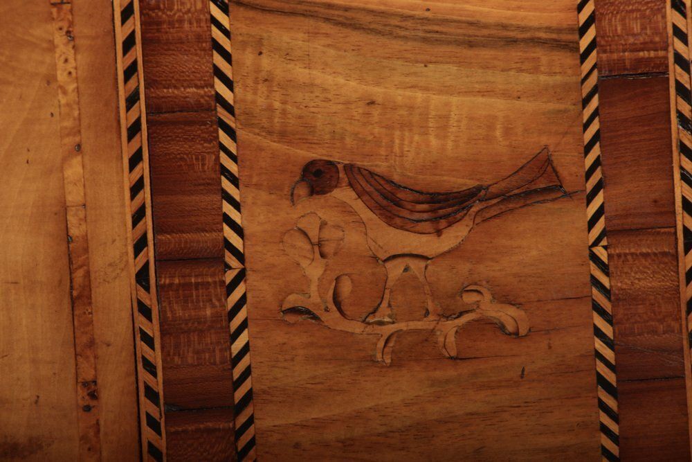 Furniture Antique Chest In Cherrywood, 1800 photo