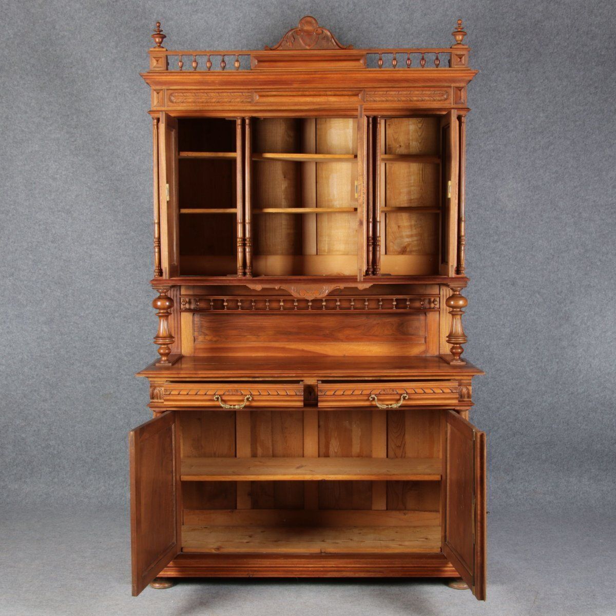 photo for sale Antique Historicism Buffet In Walnut, 19th Century