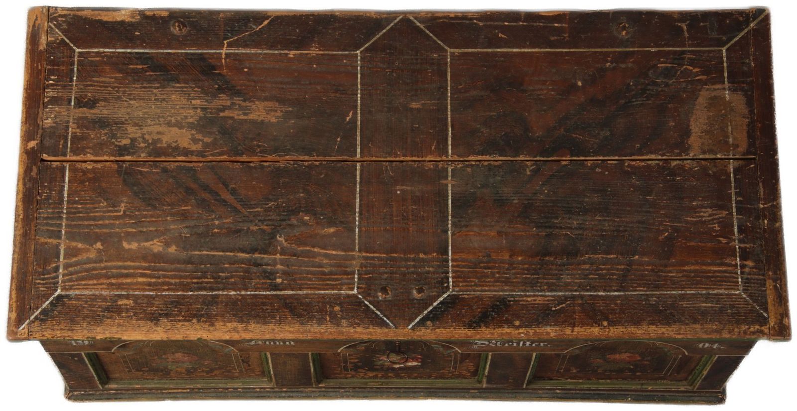 Antique Bevelled Softwood Chest, 1900 photo 752.0