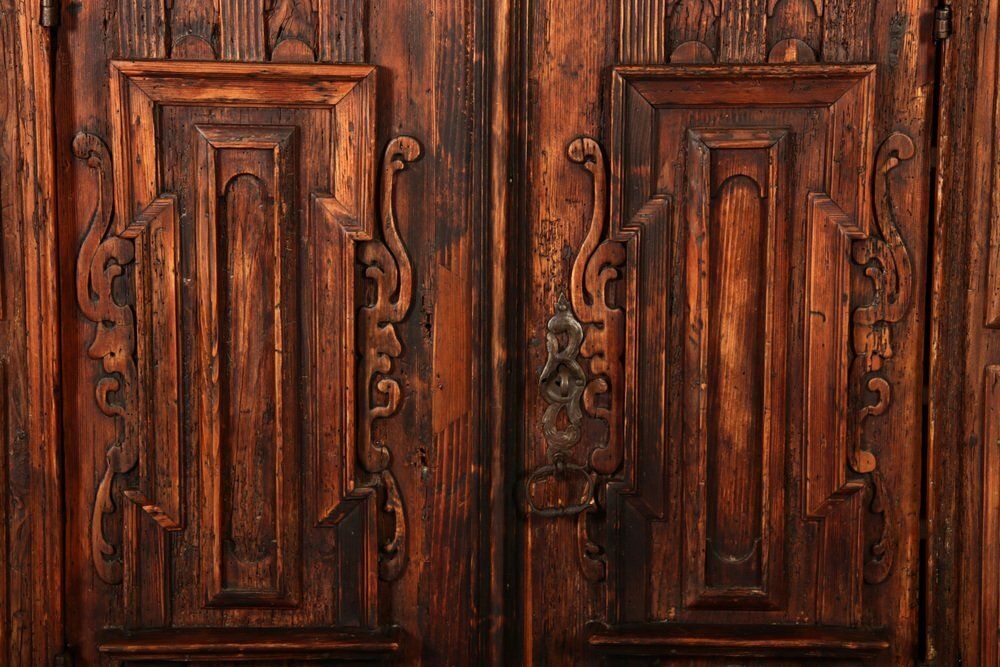 2196.0 Baroque Renaissance Facades Half Cabinet, 17 Century photo
