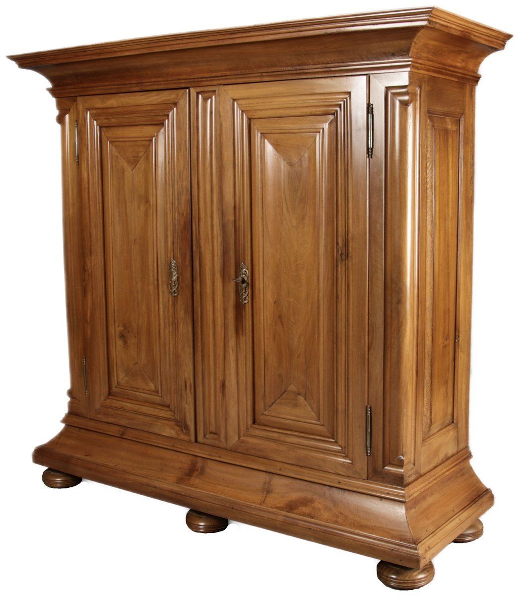 18th Century Baroque Walnut Nose Half Shaft Cabinet, 1750s photo for sale