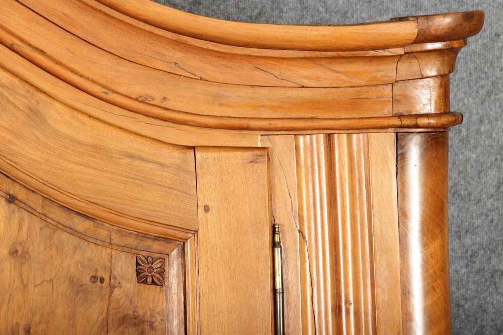 Antique Louis XVI Baroque Cabinet In Walnut, 1780s photo vintage