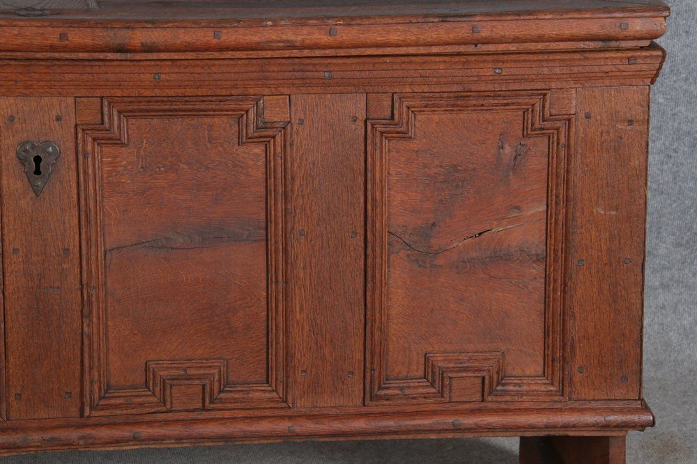 Baroque Gallery Chest In Oak, 1750s photo vintage