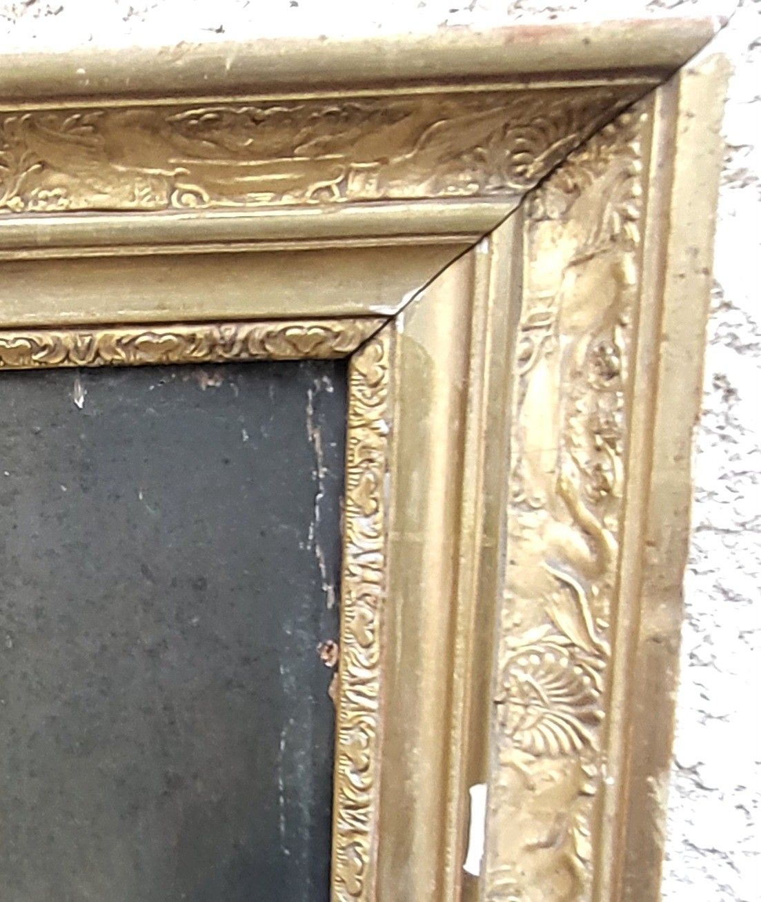 Portrait Of Man. Oil Painting On Wood Panel 19th Century photo vinterior