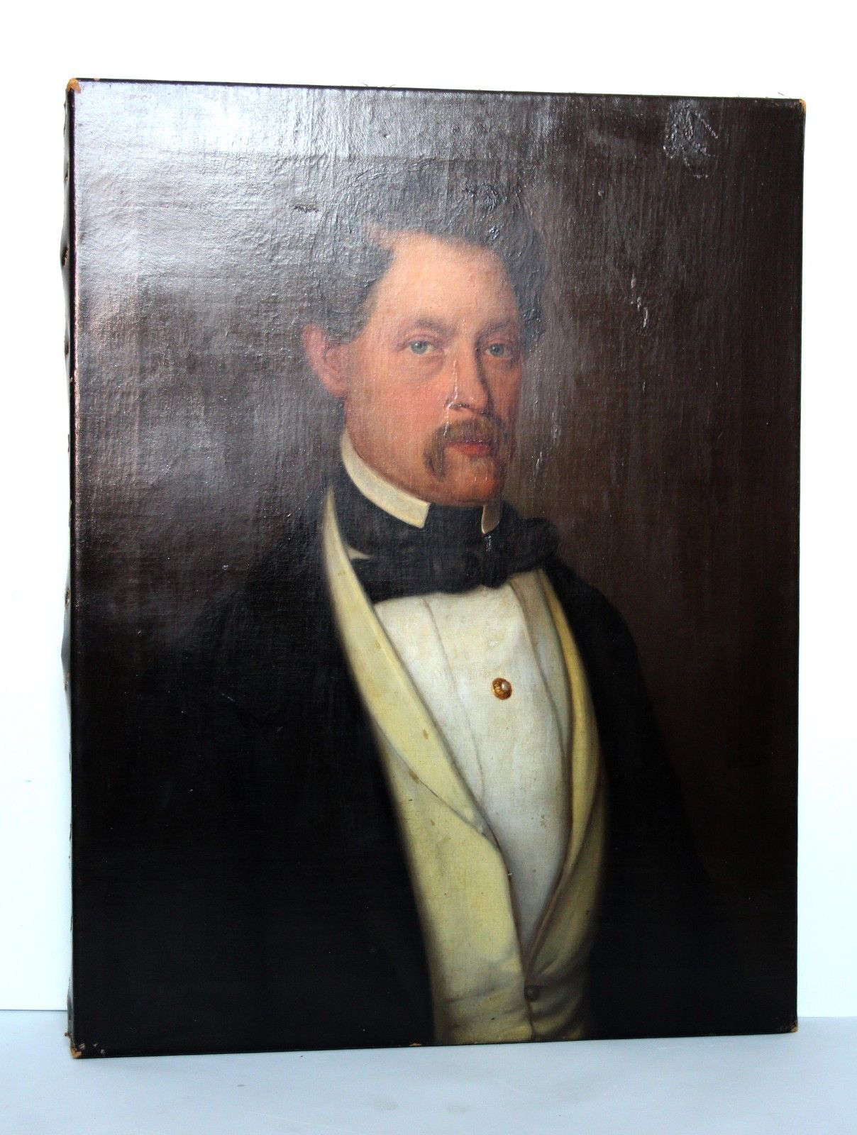 Biedermeier Portrait Of An Elegant Gentleman Man Portrait 19th Century Circa 1840 photo Art