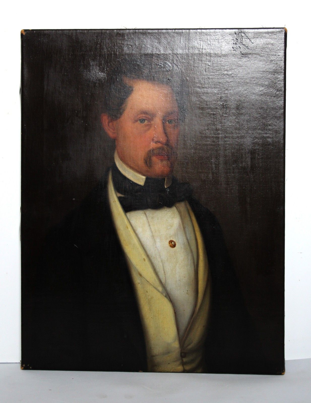 Biedermeier Portrait Of An Elegant Gentleman Man Portrait 19th Century Circa 1840 photo 2500.0