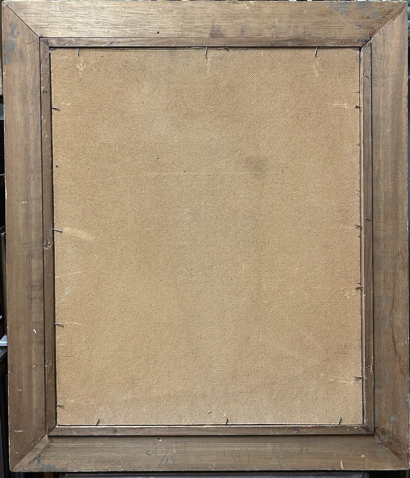 5500.0 Large Vintage Oil Painting, Garden Landscape, Hand Made, Framed photo