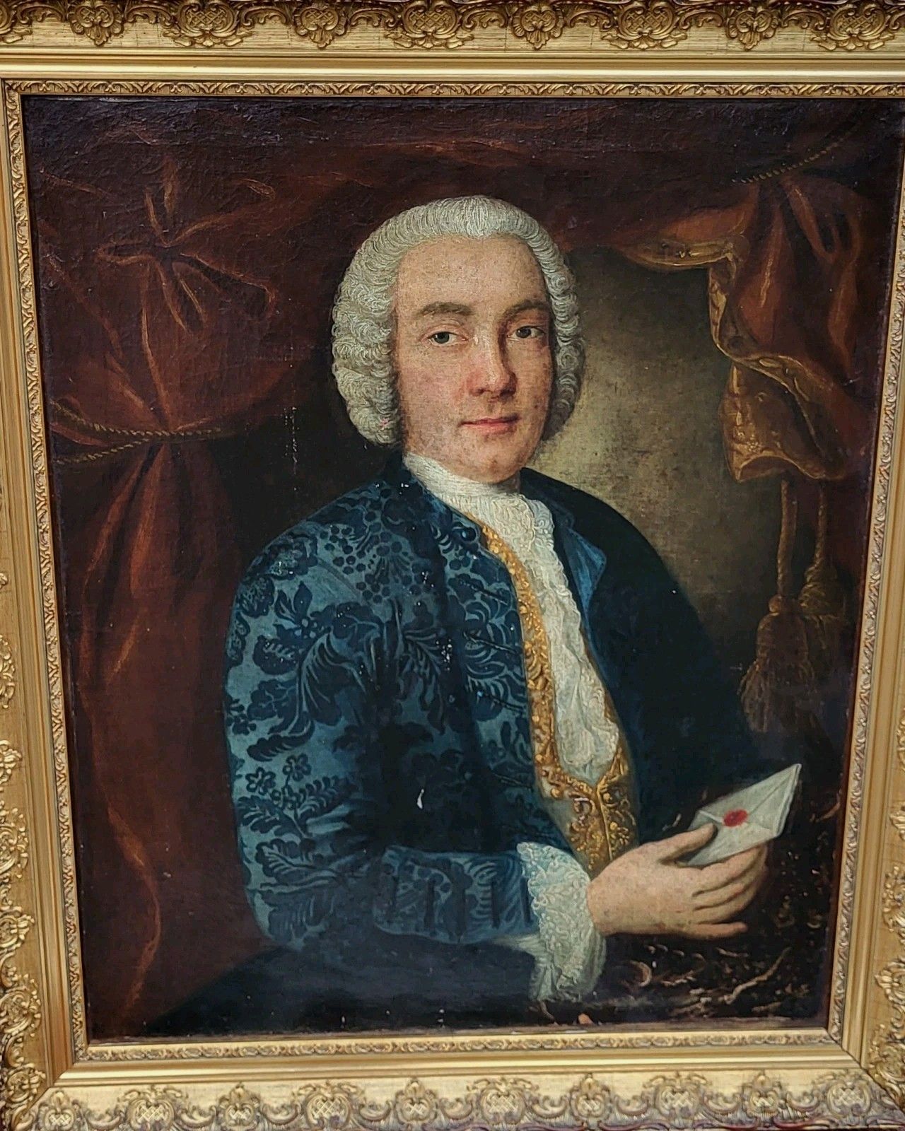 photo buy 18e Eeuwse Franse School. Portret Van Een Man: Olieverf Op Doek.
