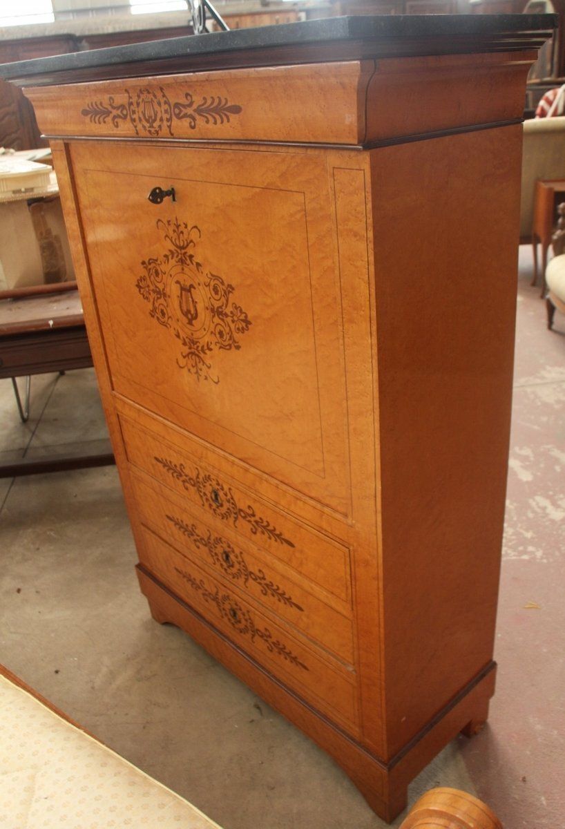Antique Charles X French Bedroom Set, Set Of 5 photo furniture