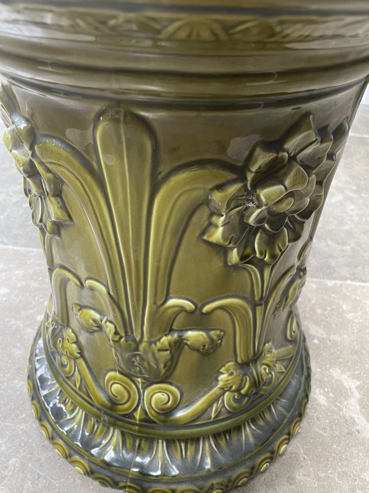 Victorian Majolica Garden Seat photo Garden Furniture