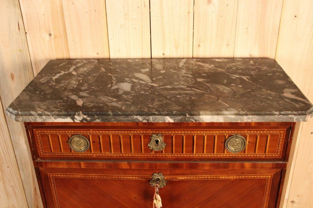 photo for sale Louis XVI Period Secretaire In Marquetry