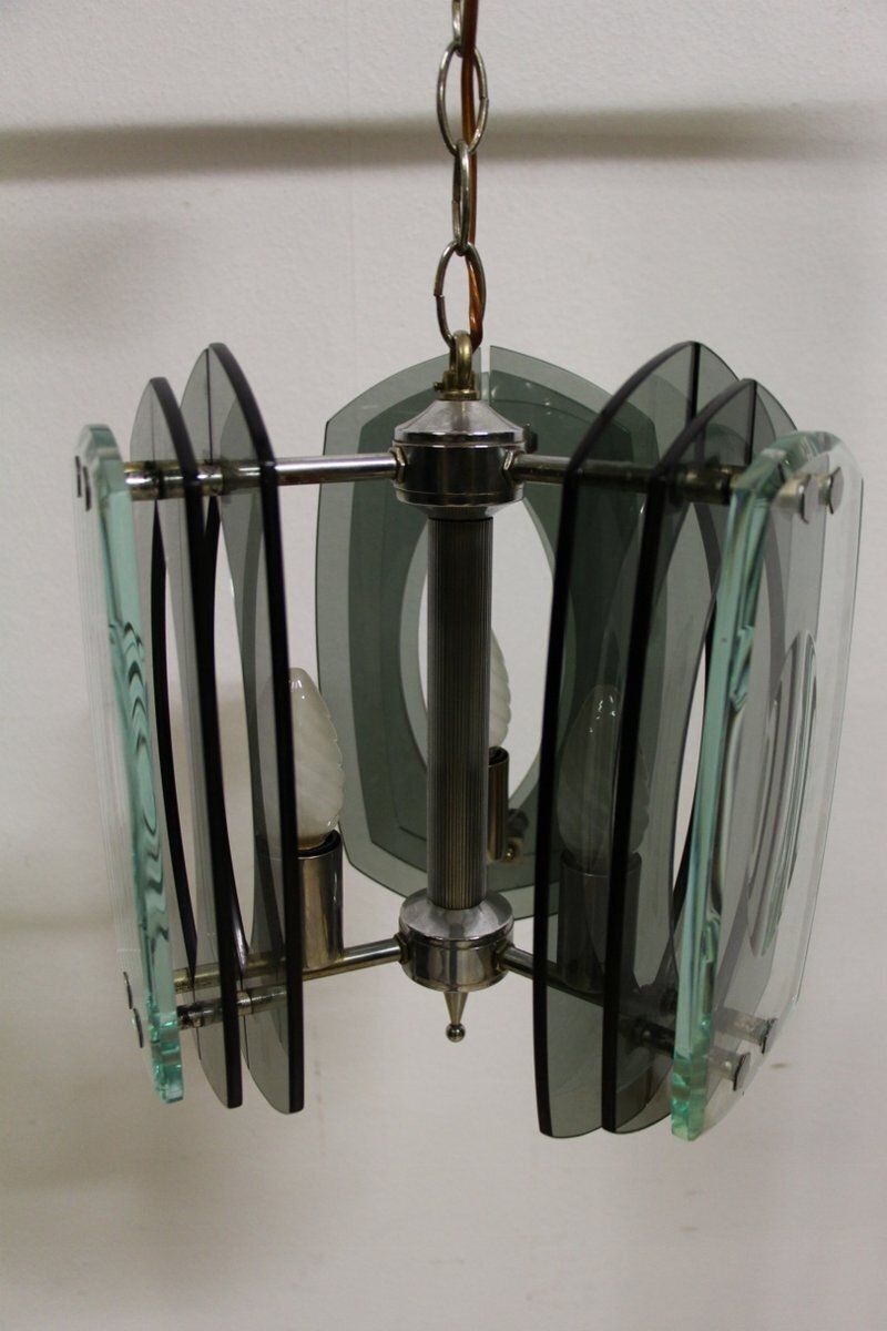 Lighting Mid Century Chandelier By Max Ingrand For Fontana Arte photo