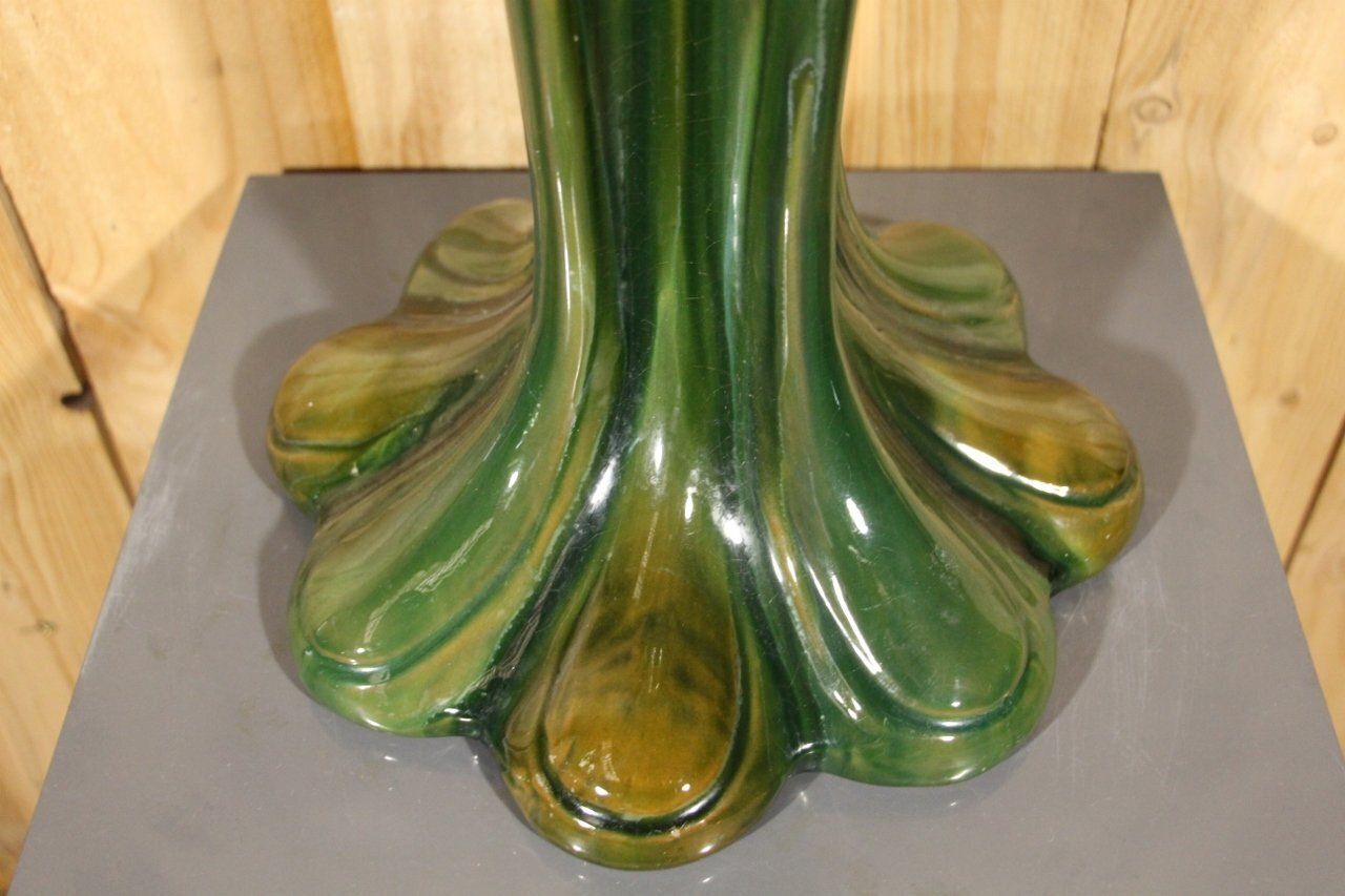 Large Art Nouveau Vase By Jérôme Massier, 1890s photo vintage